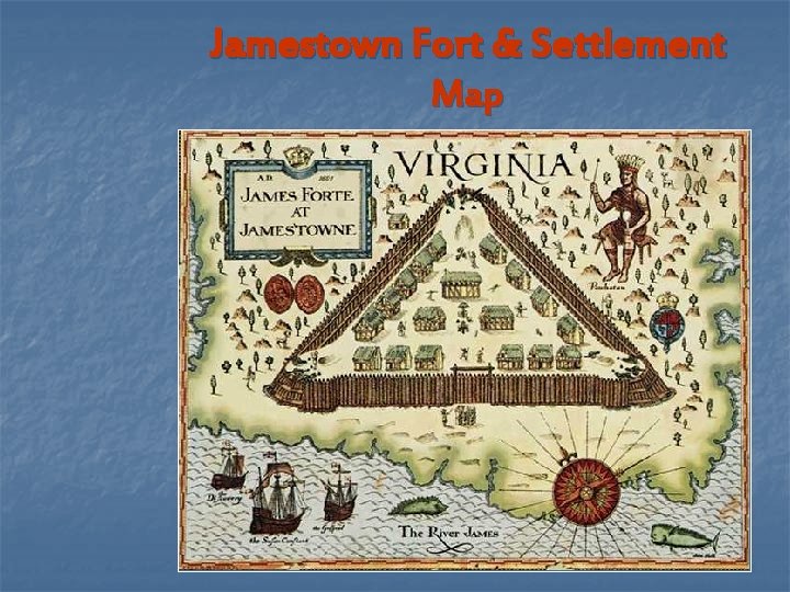 Jamestown Fort & Settlement Map 