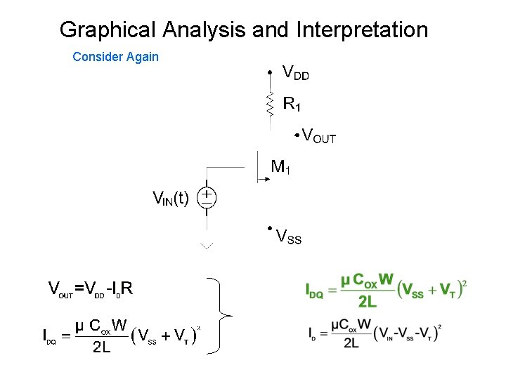 Graphical Analysis and Interpretation Consider Again Graphical Analysis and Interpretation Consider Again