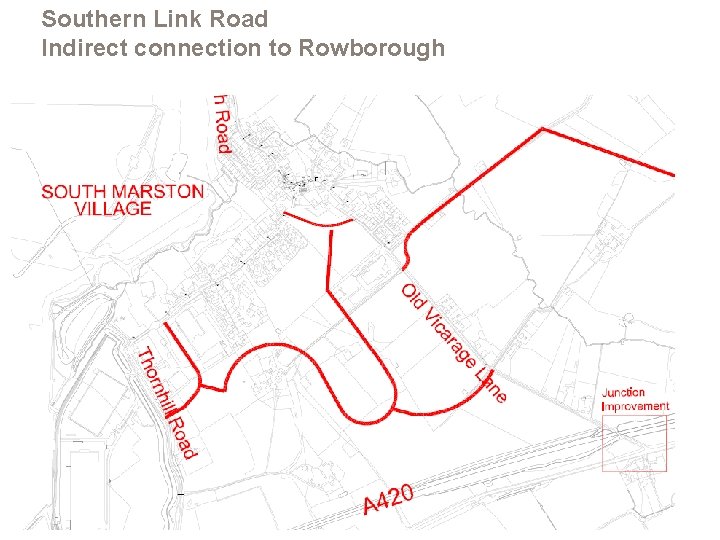 Southern Link Road Indirect connection to Rowborough 