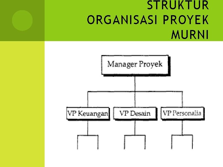 STRUKTUR ORGANISASI PROYEK MURNI 