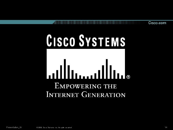 Presentation_ID © 2001, 2002, Cisco Systems, Inc. All rights reserved. 14 