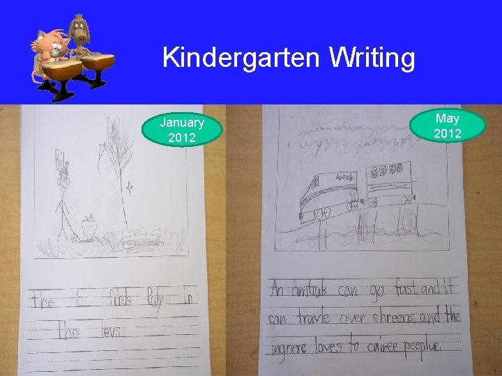 Kindergarten Writing January 2012 May 2012 
