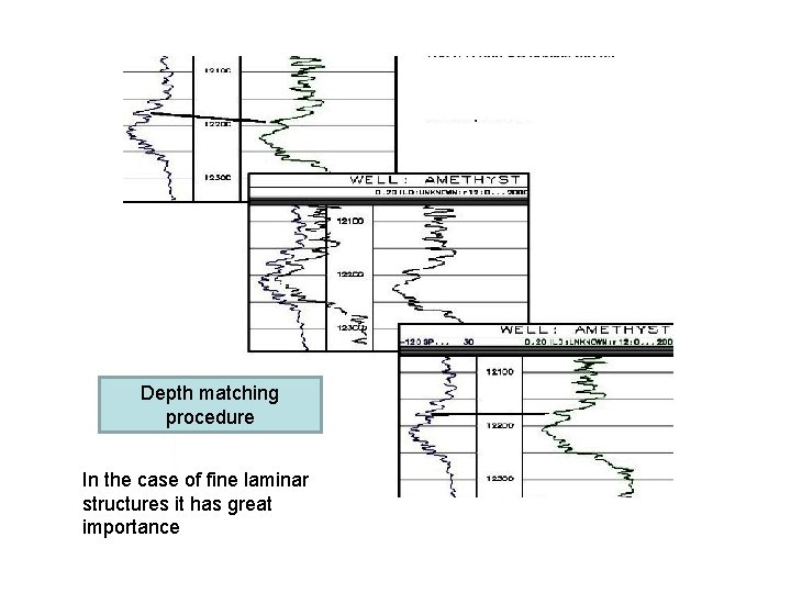 Depth matching procedure In the case of fine laminar structures it has great importance