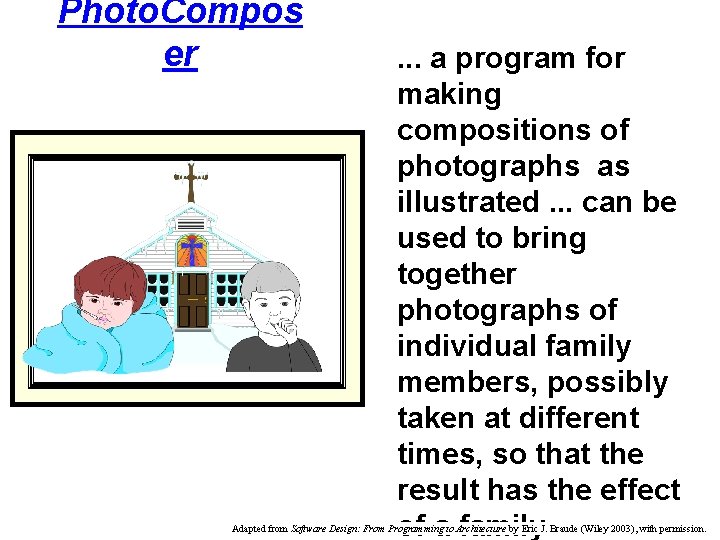 Photo. Compos er . . . a program for making compositions of photographs as