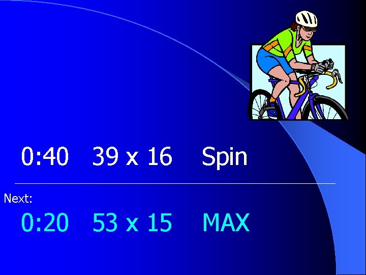 0: 40 39 x 16 Spin Next: 0: 20 53 x 15 MAX 