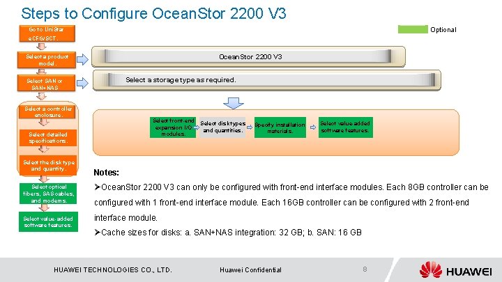 Steps to Configure Ocean. Stor 2200 V 3 Optional Go to Uni. Star e.