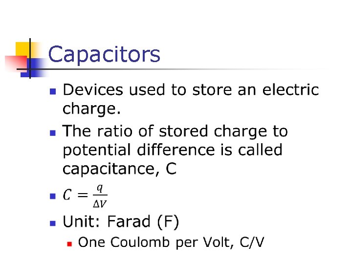 Capacitors n 