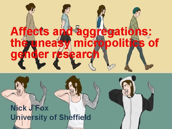 Affects and aggregations: the uneasy micropolitics of gender research Nick J Fox University of