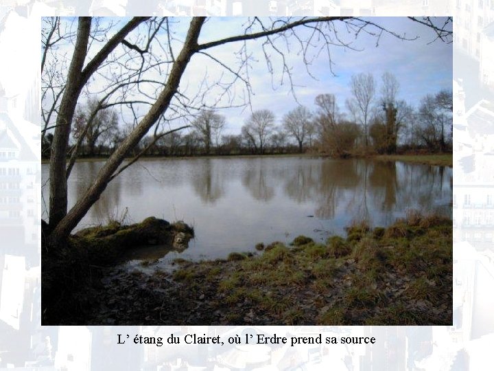 L’ étang du Clairet, où l’ Erdre prend sa source 