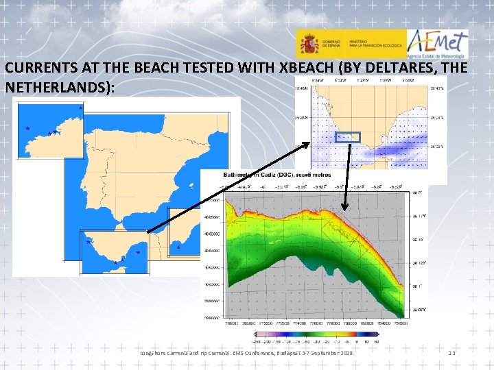 CURRENTS AT THE BEACH TESTED WITH XBEACH (BY DELTARES, THE NETHERLANDS): Longshore currents and