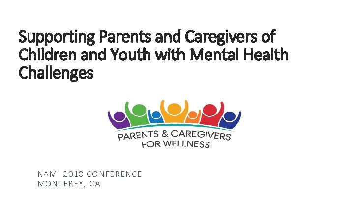 Supporting Parents and Caregivers of Children and Youth