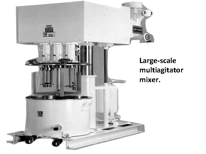 Large-scale multiagitator mixer. 