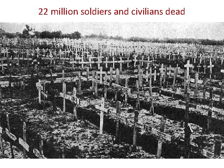 22 million soldiers and civilians dead 