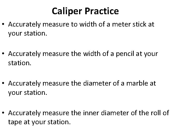 Station Calliper Accurately Measuring Blood Drops How to accurately measure