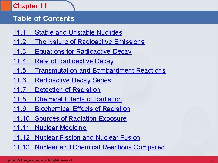 Chapter 11 Table of Contents 11. 1 11. 2 11. 3 11. 4 11. Chapter 11 Table of Contents 11. 1 11. 2 11. 3 11. 4 11.
