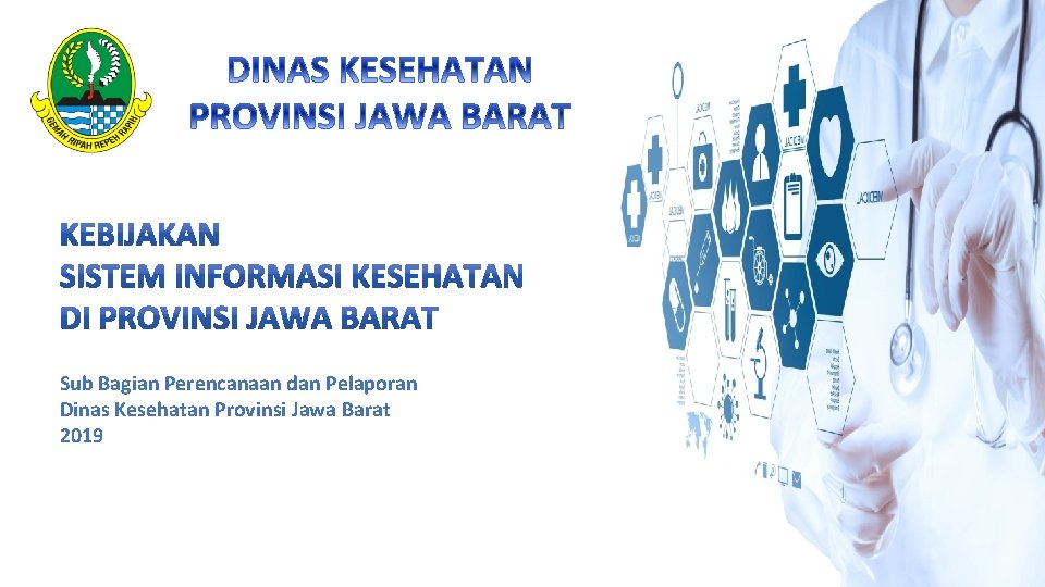 Sub Bagian Perencanaan dan Pelaporan Dinas Kesehatan Provinsi Jawa Barat 2019 