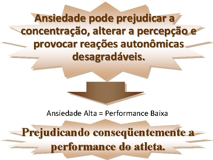 Ansiedade pode prejudicar a concentração, alterar a percepção e provocar reações autonômicas desagradáveis. Ansiedade