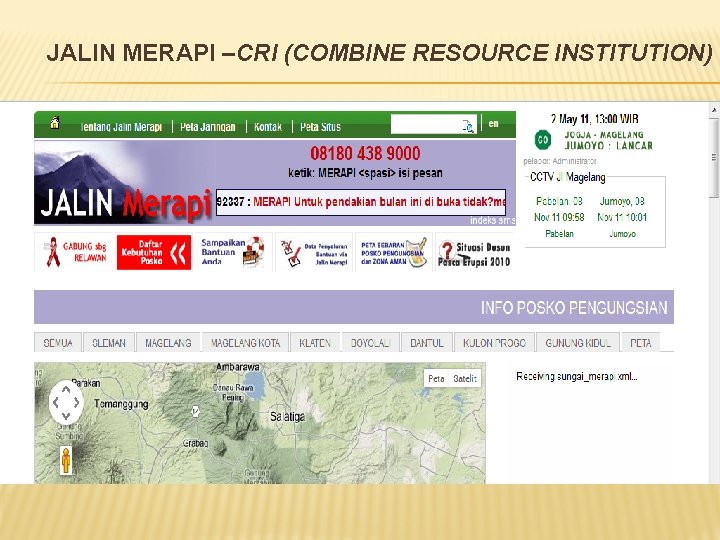 JALIN MERAPI –CRI (COMBINE RESOURCE INSTITUTION) 