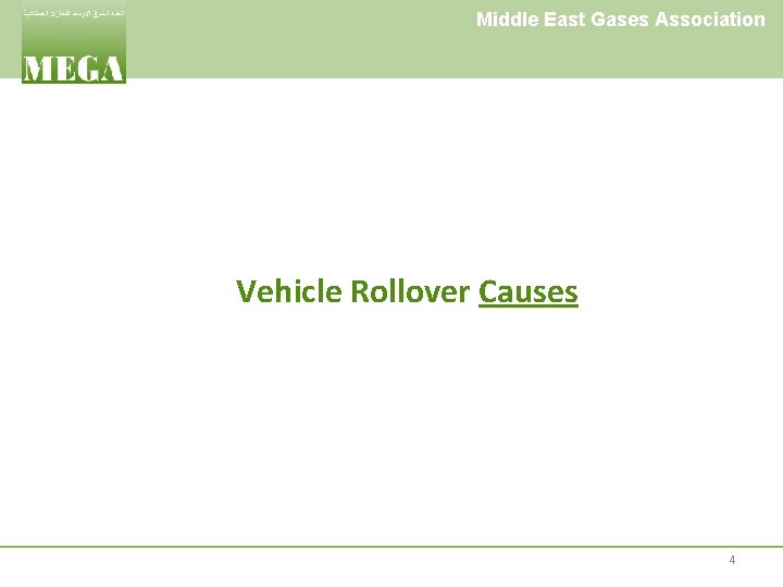 Middle East Gases Association Vehicle Rollover Causes 4 