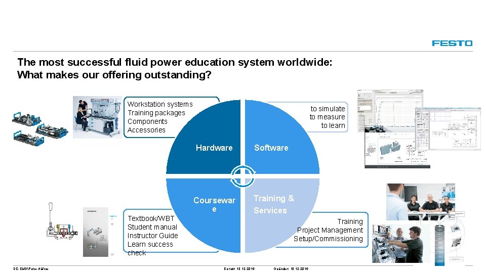 The most successful fluid power education system worldwide: What makes our offering outstanding? Workstation