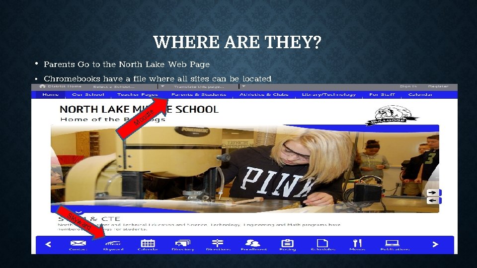 WHERE ARE THEY? • Parents Go to the North Lake Web Page • Chromebooks