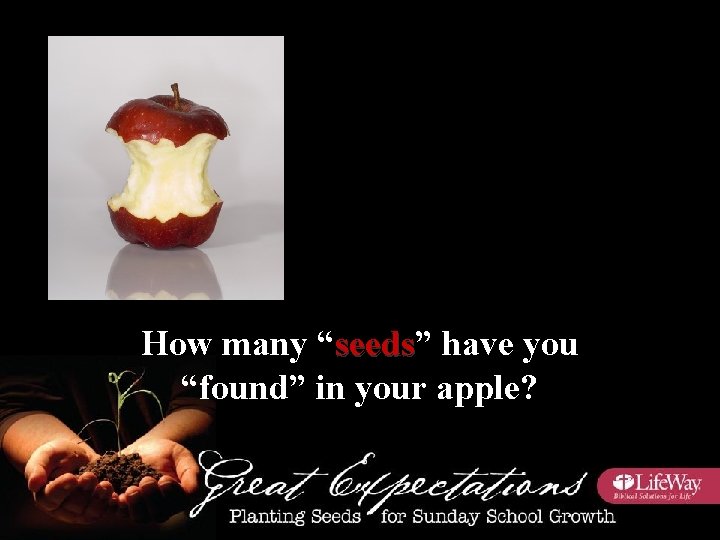 How many “seeds” seeds have you “found” in your apple? 30 