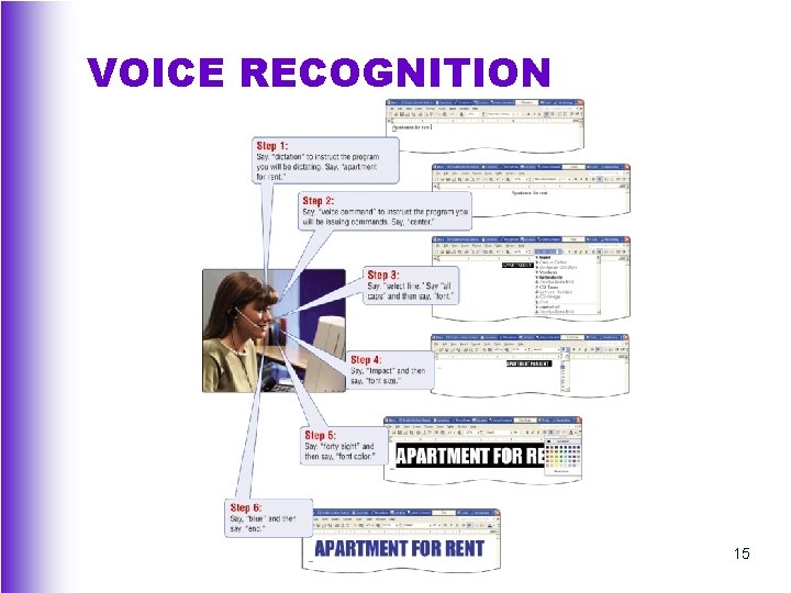 VOICE RECOGNITION 15 