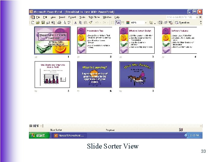 Slide Sorter View 33 