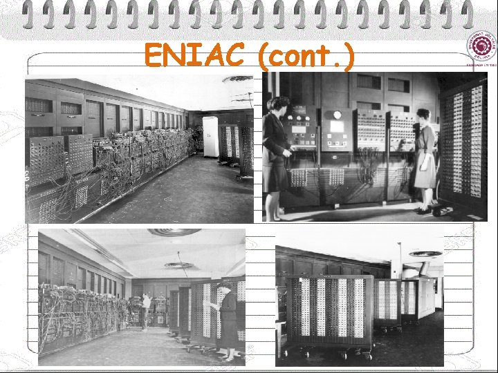 ENIAC (cont. ) 