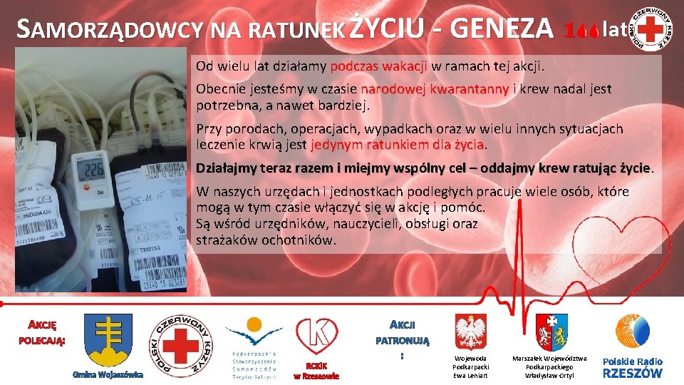 SAMORZĄDOWCY NA RATUNEK ŻYCIU - GENEZA lat Od wielu lat działamy podczas wakacji w