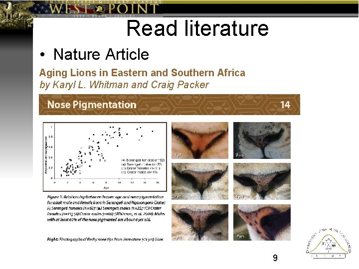 Read literature • Nature Article Aging Lions in Eastern and Southern Africa by Karyl