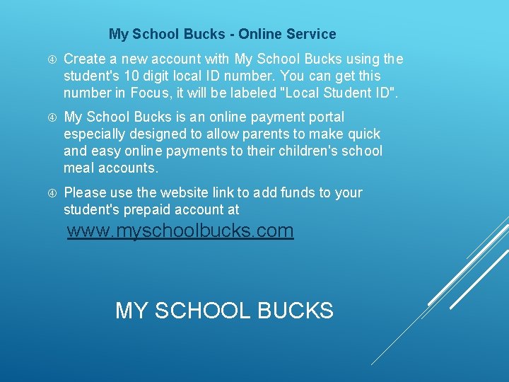 My School Bucks - Online Service Create a new account with My School Bucks