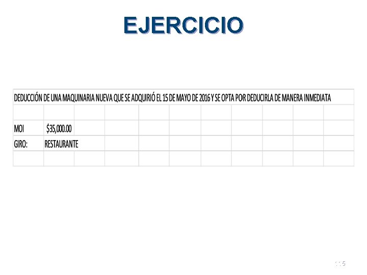 EJERCICIO 115 