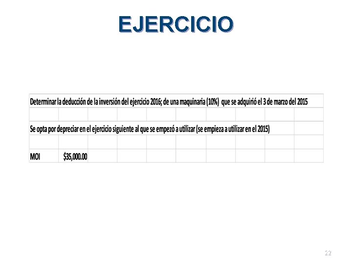 EJERCICIO 22 