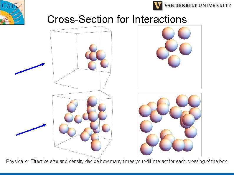 Cross-Section for Interactions Physical or Effective size and density decide how many times you