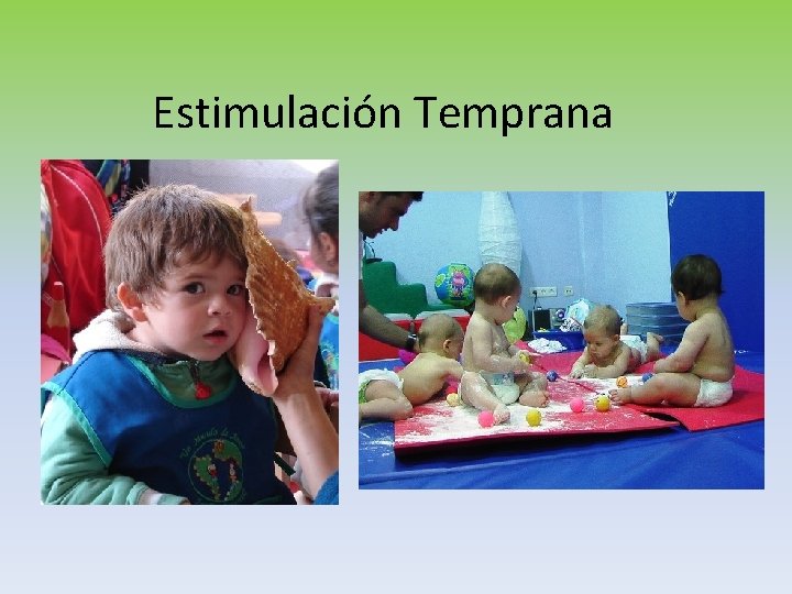 Estimulación Temprana Estimulación Temprana