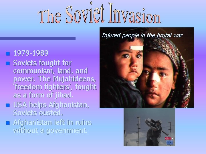 Injured people in the brutal war n n 1979 -1989 Soviets fought for communism,