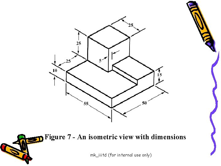 Figure 7 - An isometric view with dimensions mk_iiitd (for internal use only) 