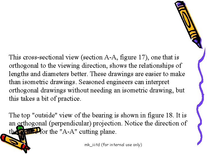 This cross-sectional view (section A-A, figure 17), one that is orthogonal to the viewing