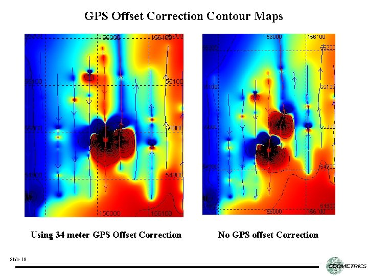 GPS Offset Correction Contour Maps Using 34 meter GPS Offset Correction Slide 18 No