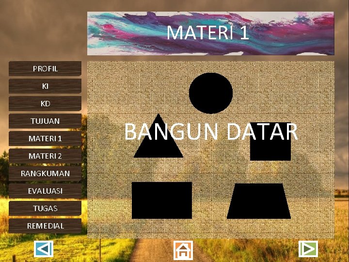 MATERI 1 PROFIL KI KD TUJUAN MATERI 1 MATERI 2 RANGKUMAN EVALUASI TUGAS REMEDIAL