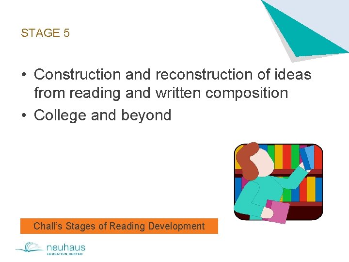 STAGE 5 • Construction and reconstruction of ideas from reading and written composition •