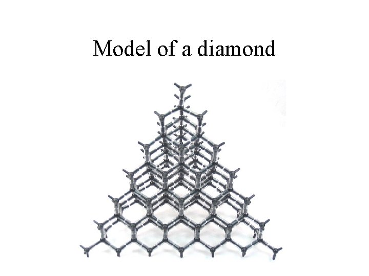 Model of a diamond 