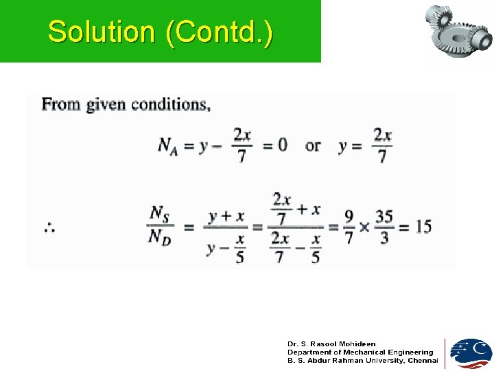 Solution (Contd. ) 