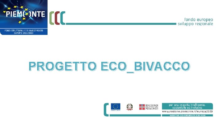 PROGETTO ECO_BIVACCO 