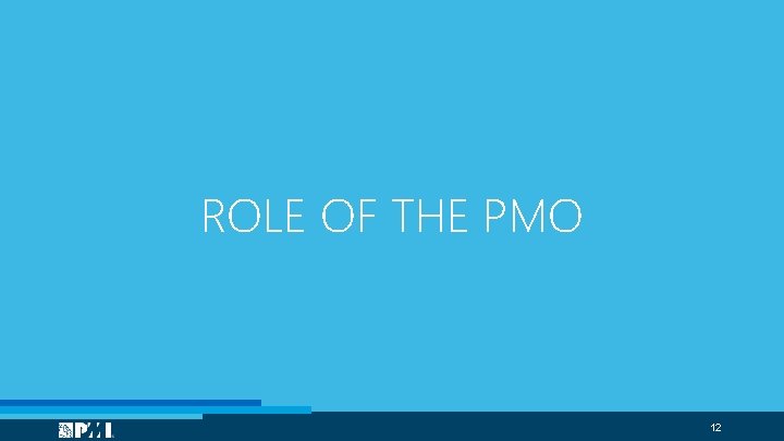 ROLE OF THE PMO 12 