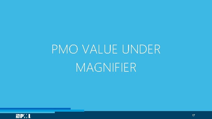 PMO VALUE UNDER MAGNIFIER 17 