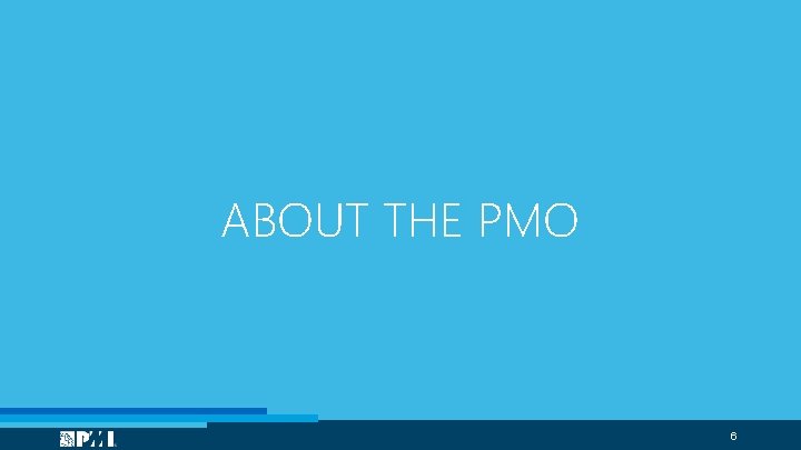 ABOUT THE PMO 6 