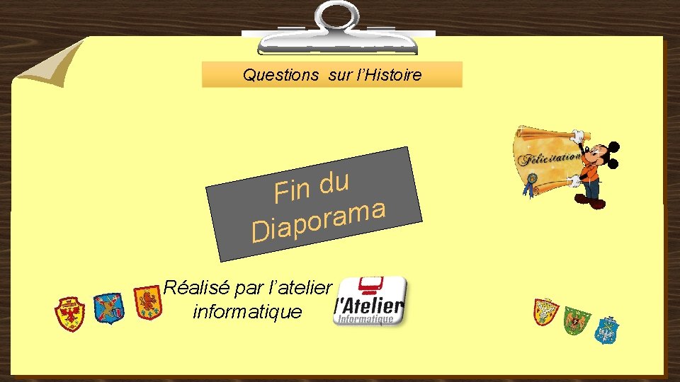 Questions sur l’Histoire u d n i F a m a r o p