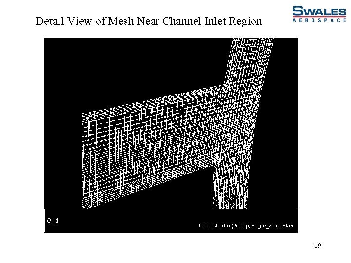 Detail View of Mesh Near Channel Inlet Region 19 